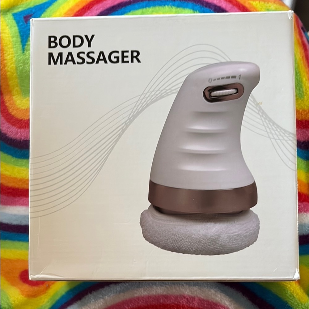 Electric Body Massager - White and Silver